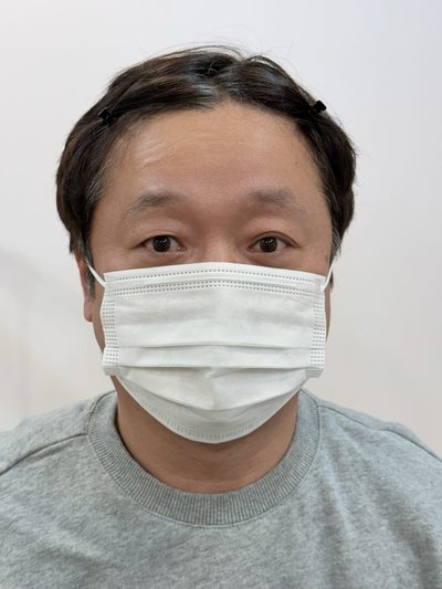 男性の眉 · ヘアストローク 施術前