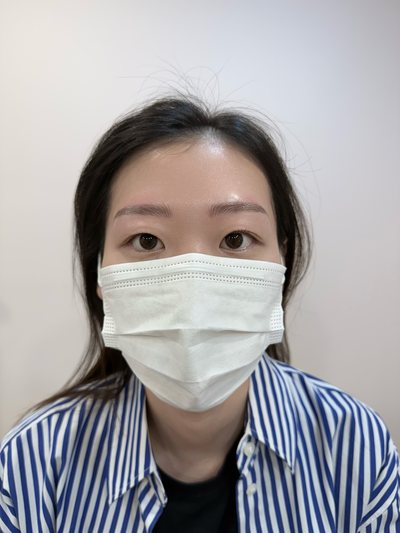 女性の眉 · ヘアストローク 施術後