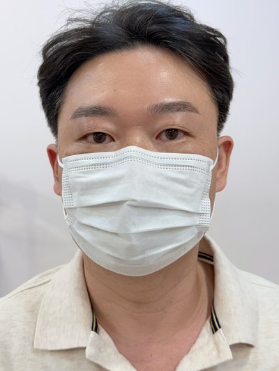 男性の眉 · 自然眉 施術後