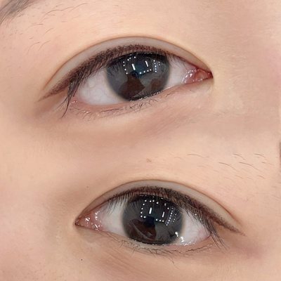 ブラウンアイライン 施術写真
