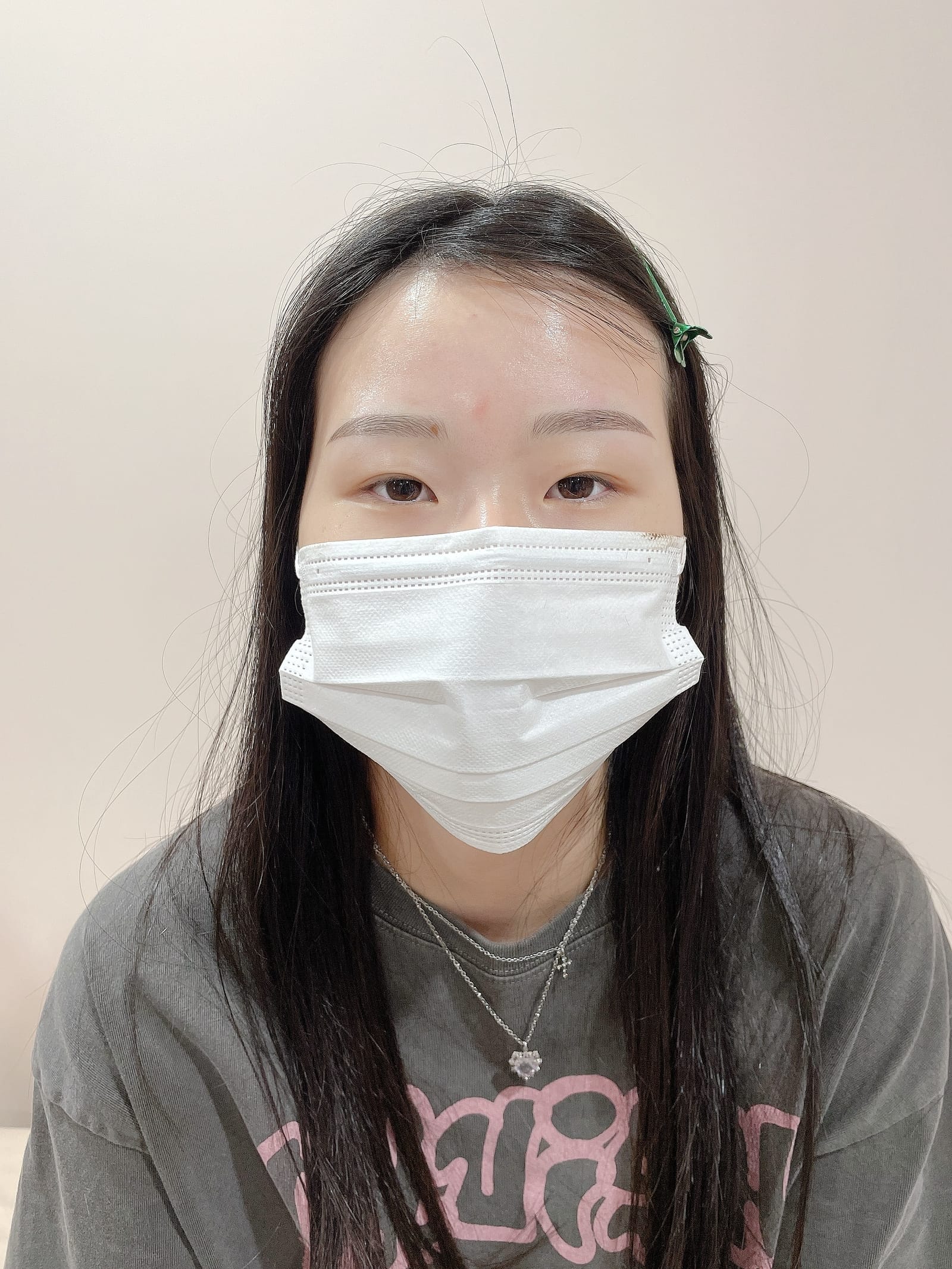 자연눈썹 애프터