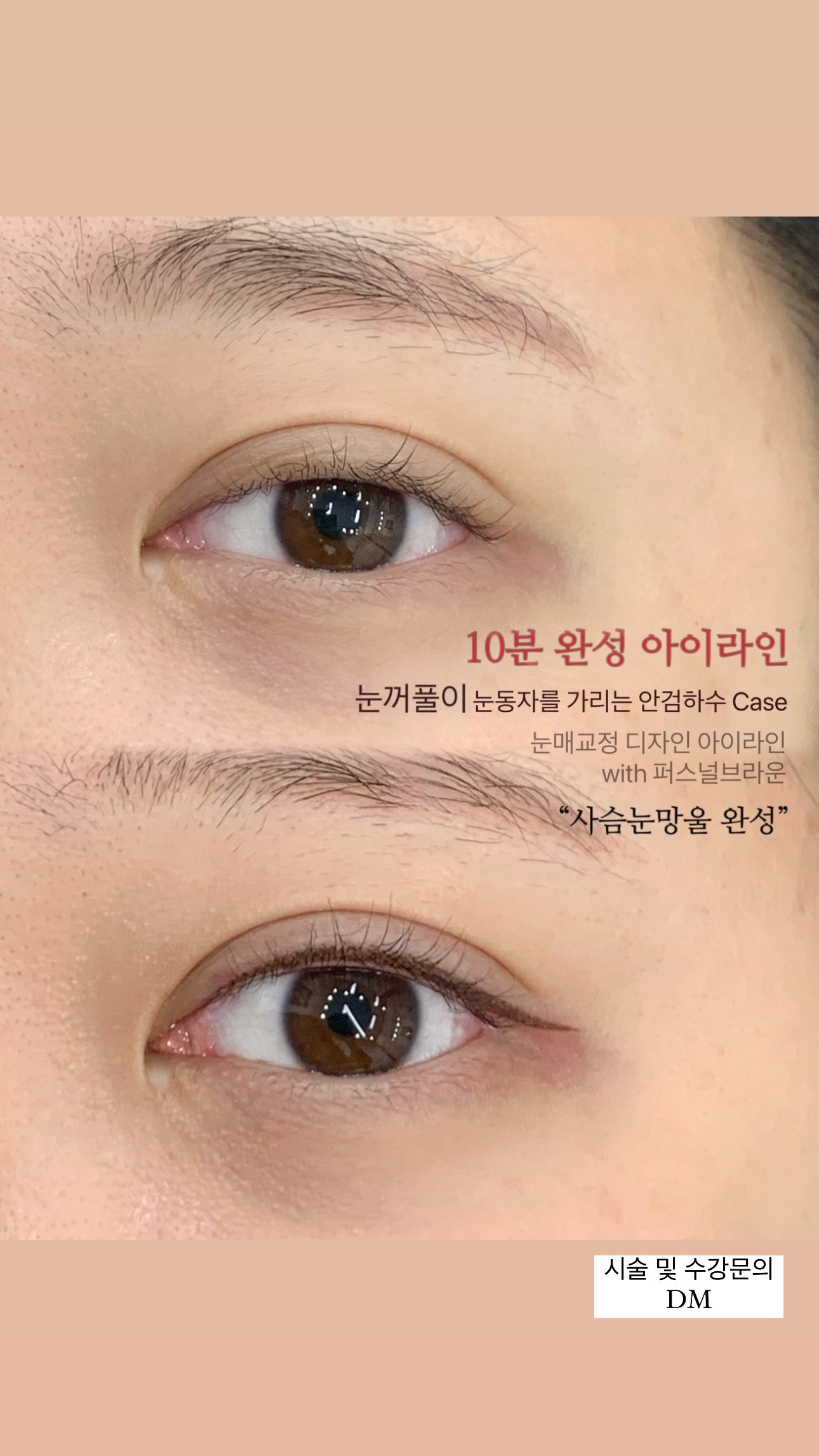 브라운 아이라인