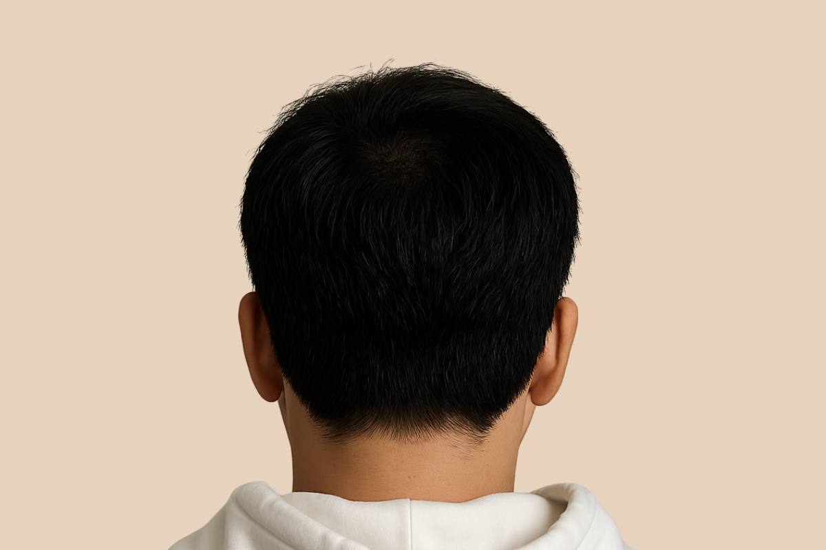가르마 · 정수리 4회 시술 후