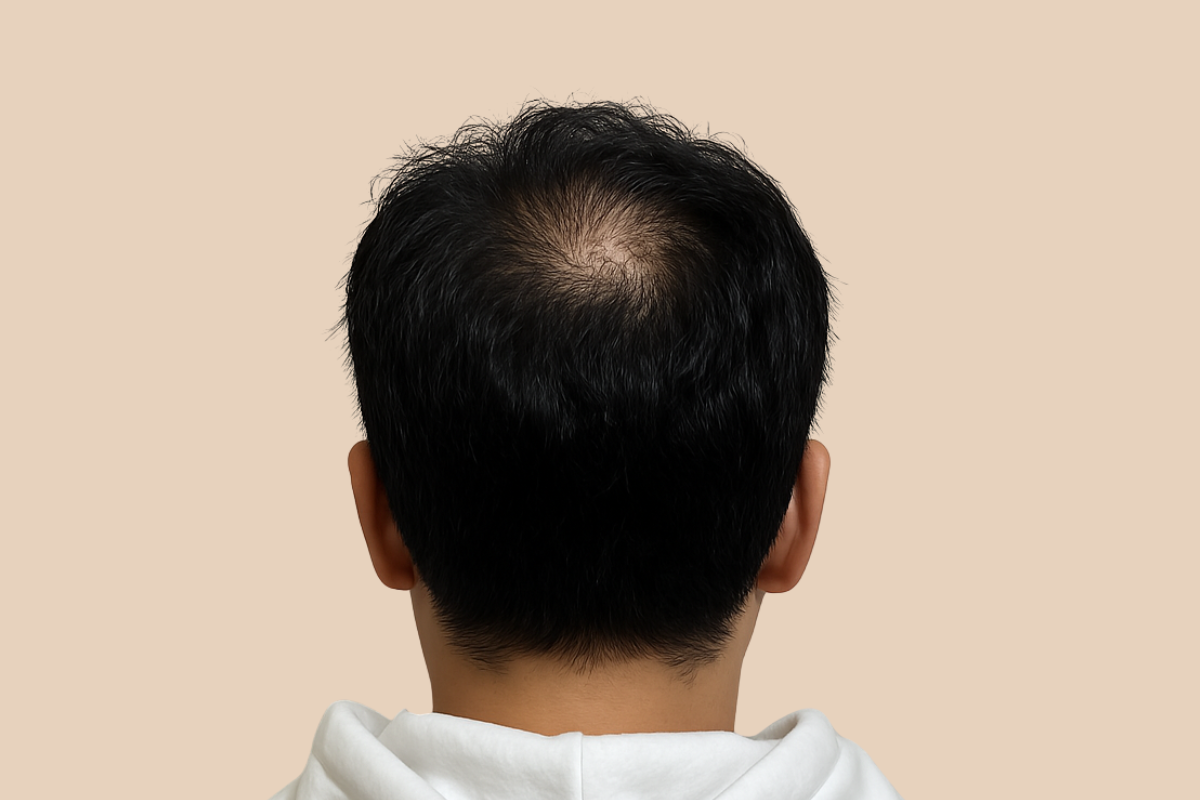 가르마 · 정수리 시술 전